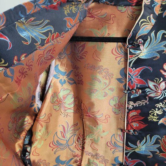 Handmade Asian Oriental Silk Blend Women’s Jacket (Size: Small to Medium) - Picture 5 of 16